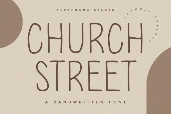Chruch Street Font: A Handwritten Display Typeface for Modern Branding