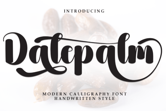 Datepalm Font: A Handwritten Typeface for Real Branding Projects