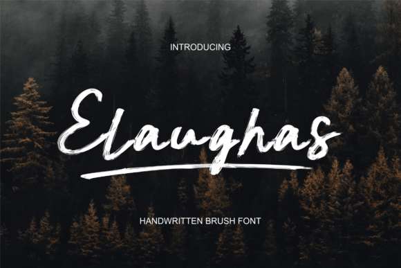 Elaughas Font: Modern Display Type for Handmade Products