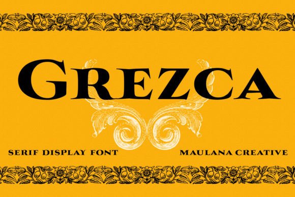 Grezca: A Serif Display Font for Editorial Storytelling