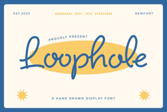 Loophole Font: A Playful Hand-Drawn Typeface for Brand Charm