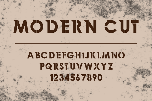 Modern Cut: A Bold Display Font for Handmade Sellers and Crafters