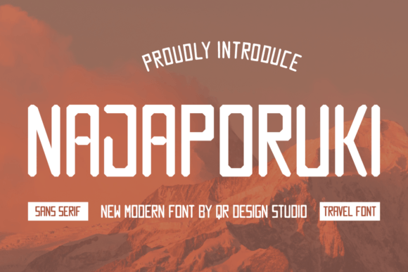 Najaporuki: A Bold Sans Serif Font for Editorial Design