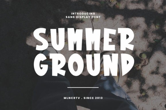 Summer Ground: A Modern Sans Serif Font for Crafters