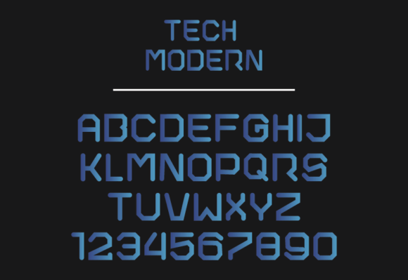 Tech Modern: A Display Font That Gives Digital Projects a Clean Edge