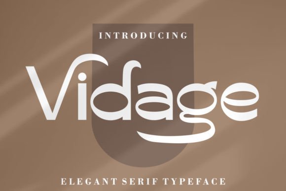 Vidage: An Elegant Serif Typeface for Editorial Design
